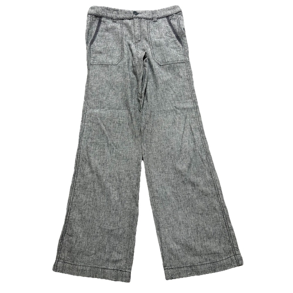 Pilcro and the Letterpress‎ Pants Women's 2 Linen Blend Preppy Wide Leg Pants